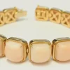 Bracelet or et corail