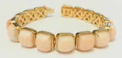 Bracelet or et corail