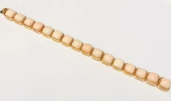 Bracelet or et corail