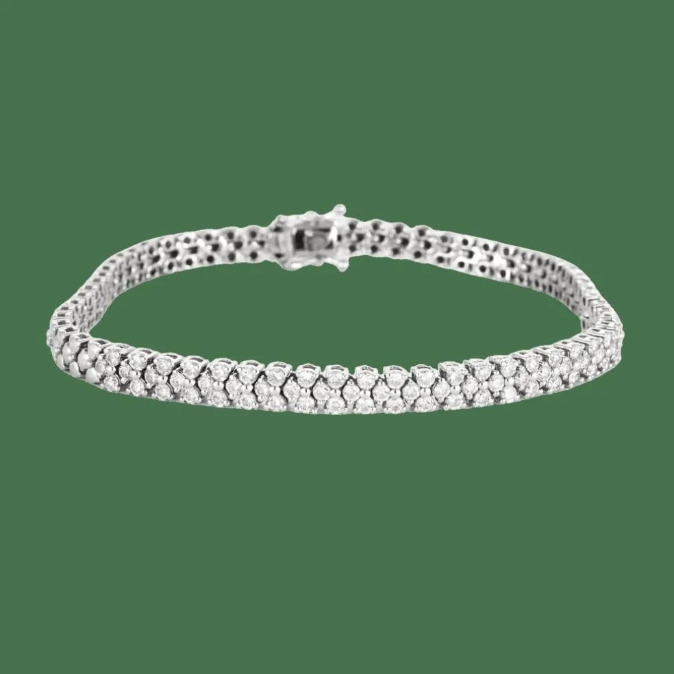BRACELET OR ET DIAMANTS.