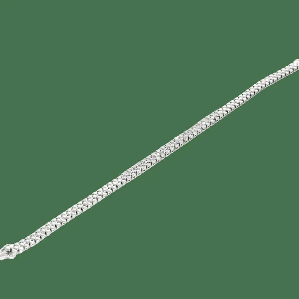 BRACELET OR ET DIAMANTS.