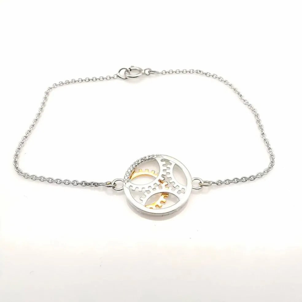 Bracelet or et diamants