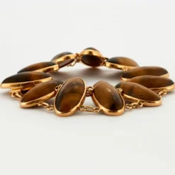 Bracelet or et oeil de tigre