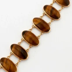 Bracelet or et oeil de tigre