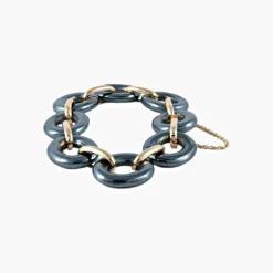 Bracelet Or Hématite