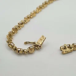 Bracelet or jaune 18 carats serti de diamants naturels