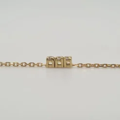 Bracelet or jaune 18 carats sertie de diamants