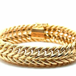 bracelet or jaune - Maille américaine