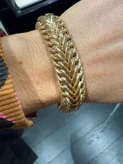 bracelet or jaune - Maille américaine