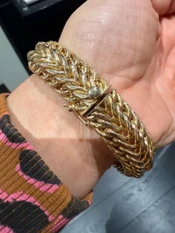 bracelet or jaune - Maille américaine