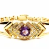 Bracelet Or jaune Améthyste