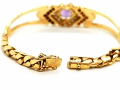 Bracelet Or jaune Améthyste