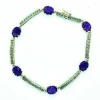 Bracelet Or jaune Argent Améthystes