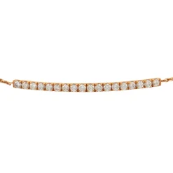 Bracelet or jaune barrette diamants
