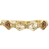 Bracelet or jaune, diamants et rubis