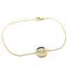 Bracelet or jaune diamants signé Ely Bela