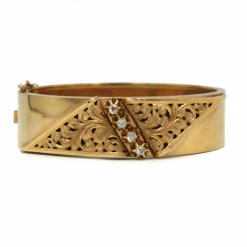 Bracelet or jaune diamants