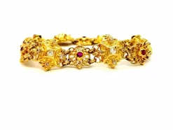 Bracelet Or jaune Diamant, Rubis