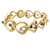 Bracelet or jaune diamants et saphirs