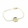 Bracelet or jaune diamants signé Ely Bela