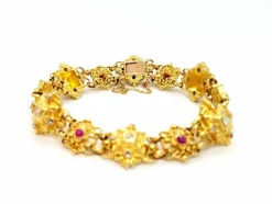 Bracelet Or jaune Diamant, Rubis