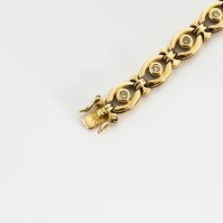 Bracelet or jaune diamants
