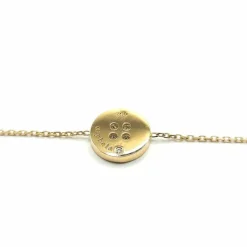 Bracelet or jaune diamants signé Ely Bela
