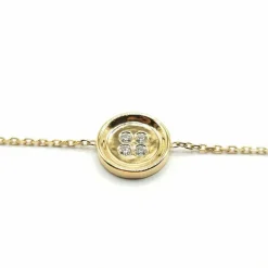 Bracelet or jaune diamants signé Ely Bela
