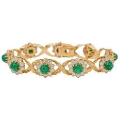 Bracelet Or jaune Emeraude