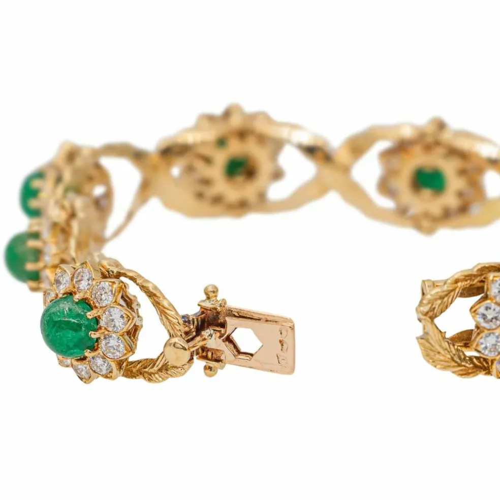 Bracelet Or jaune Emeraude