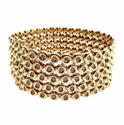 Bracelet or jaune et diamants