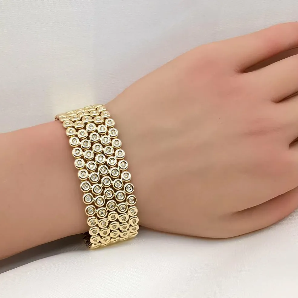 Bracelet or jaune et diamants