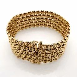 Bracelet or jaune et diamants