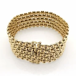 Bracelet or jaune et diamants