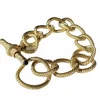 Bracelet or jaune et saphirs