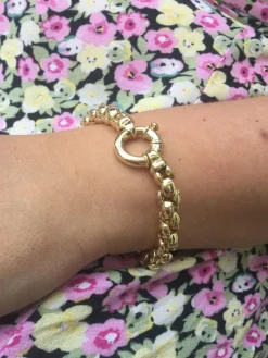 Bracelet Or Jaune et Saphir