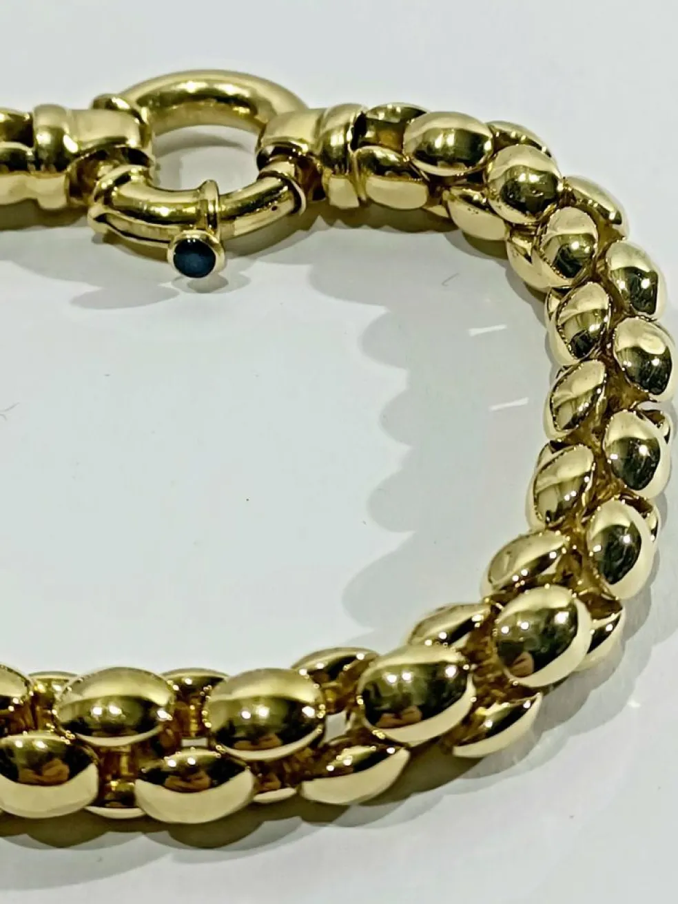 Bracelet Or Jaune et Saphir