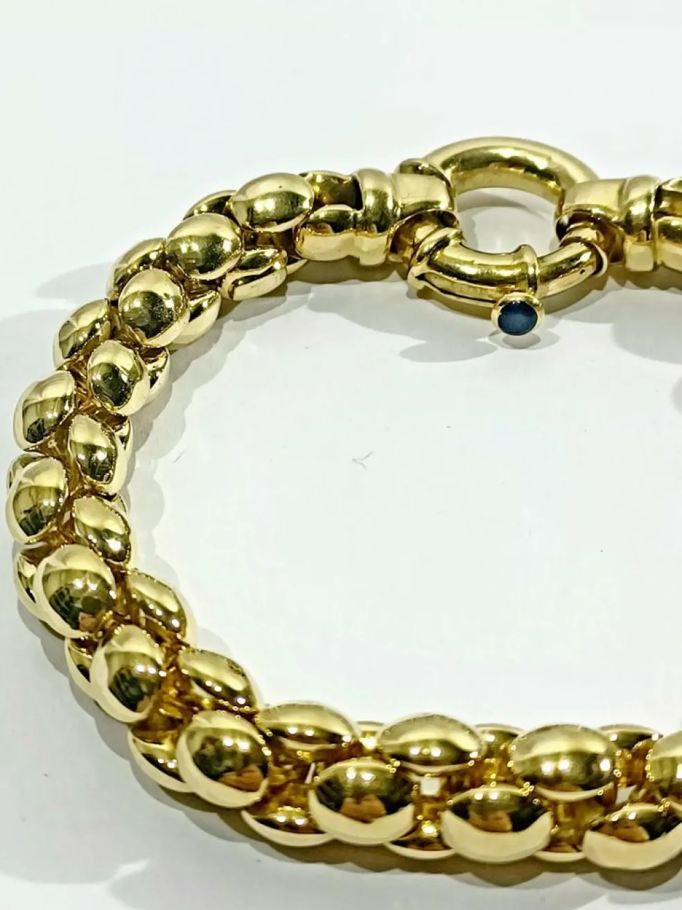 Bracelet Or Jaune et Saphir