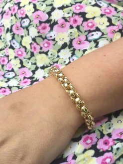 Bracelet Or Jaune et Saphir