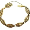 Bracelet or jaune filigrane