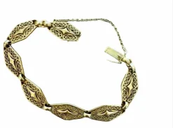Bracelet or jaune filigrane