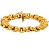 Bracelet or jaune godronné