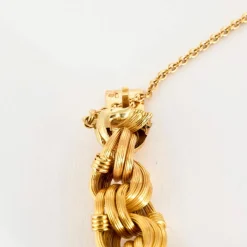 Bracelet or jaune godronné