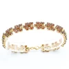 Bracelet Or jaune Grenat