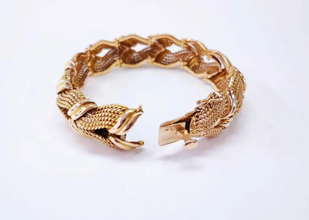 Bracelet or jaune 18K Années 60