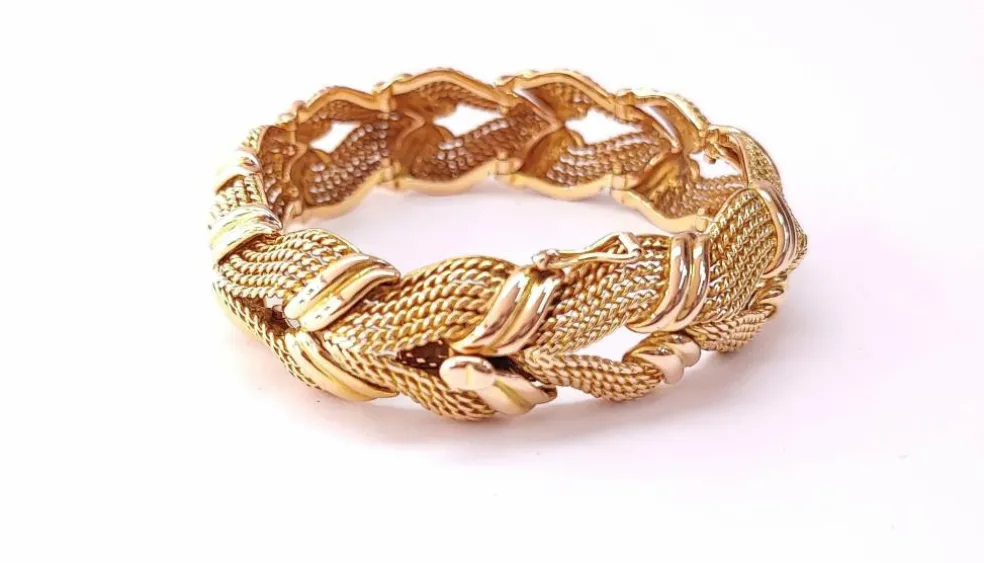 Bracelet or jaune 18K Années 60