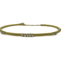 Bracelet or jaune 18K et diamants