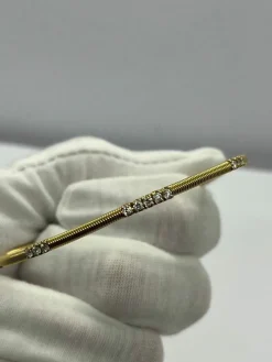 Bracelet or jaune 18K et diamants