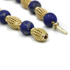 Bracelet or jaune Lapis-Lazuli