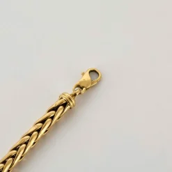Bracelet or jaune maille palmier